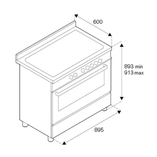 Варочный центр 89,5х60 см Bertazzoni Master MAS96L1EXT стальной