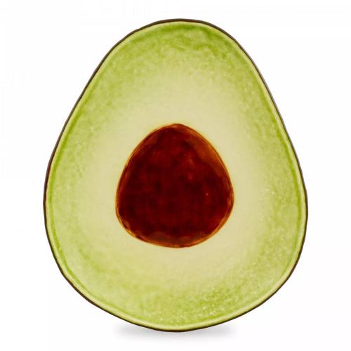 Тарелка десертная 25,2х21,3х3,4 см Bordallo Pinheiro Tropical Fruits зеленая