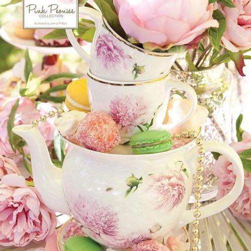 Чайник заварочный 750 мл Ashdene Pink Peonies белый