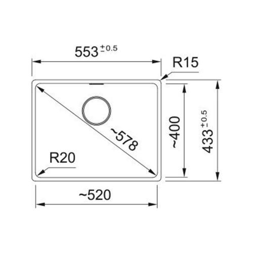 Кухонная мойка 55,3 см Franke Maris MRG 210/110-52 оникс - 2 фото