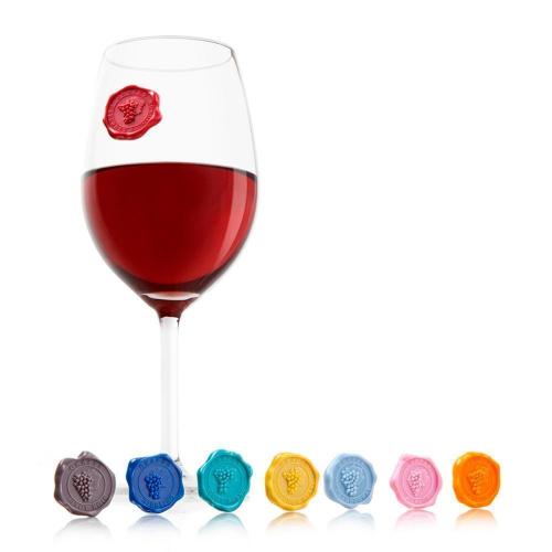 Набор маркеров для бокалов Classic Vacu Vin 8 пр разноцветный