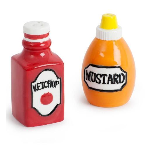 Солонка и перечница Balvi Ketchup & Mustard