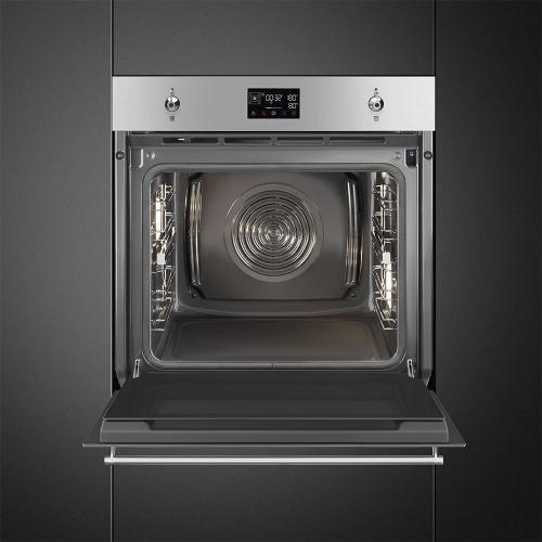 Электрический духовой шкаф 59,7 см Smeg Classica SOP6302S2PX стальной