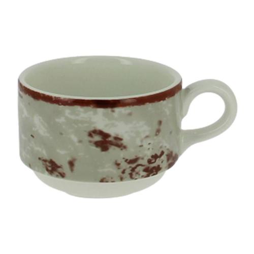 Чашка RAK Porcelain Peppery круглая штабелируемая 230 мл, серый цвет