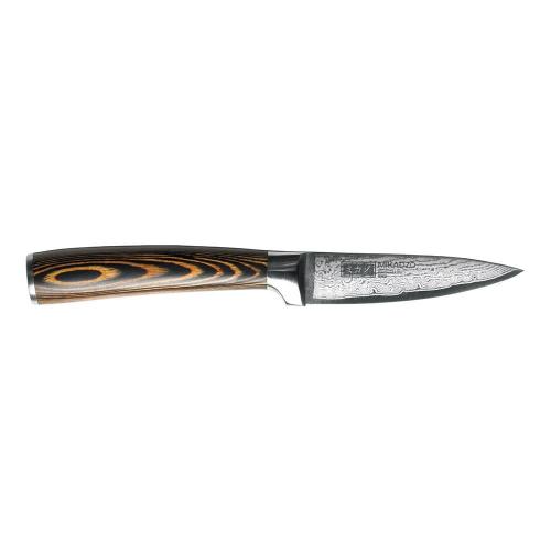 Нож овощной 8,9 см Mikadzo Damascus Suminagashi коричневый