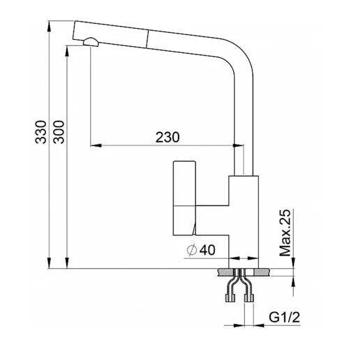 Смеситель Granula 2502 арктик - 3 фото