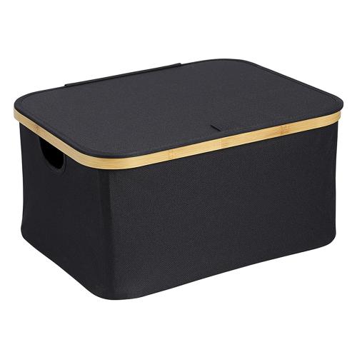Корзина для белья 40х33 см 20 л Smart Solutions Neat Low черная