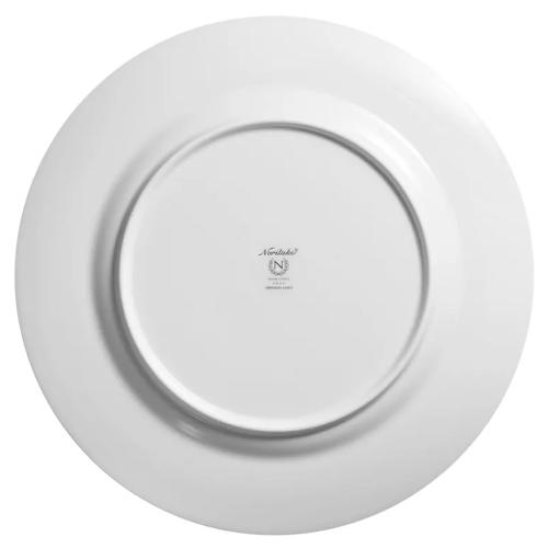 Тарелка обеденная 28 см Noritake Trefolio Gold белая