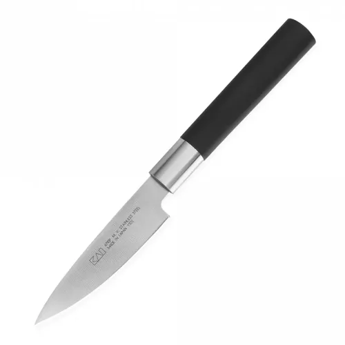 Нож овощной 10,2 см Kai Wasabi Black черный