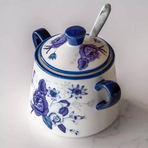 Сахарница  8 см 300 мл Kitchen Craft London Pottery синяя