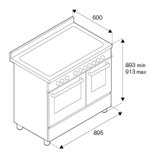 Варочный центр 89,5х60 см Bertazzoni Master MAS96L2ENET черный