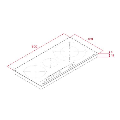 Индукционная варочная панель 80х51 см Teka Maestro IZC 83620 MST черная