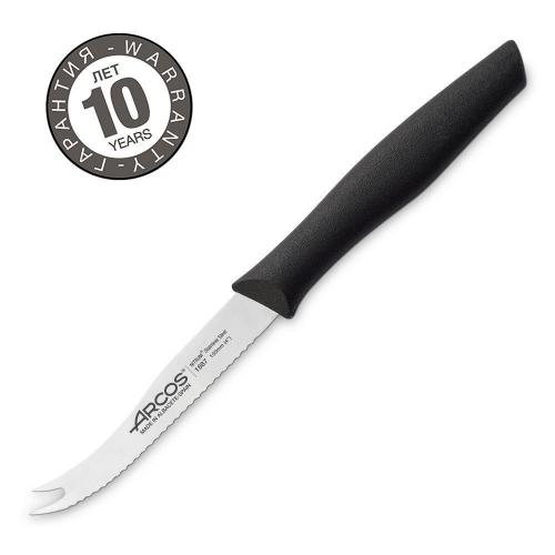 Нож для сыра и томатов 10,5 см Arcos Nova черный
