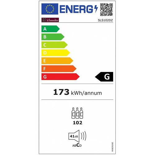 Винный шкаф на 102 бутылки La Sommeliere Service SLS102DZ черный
