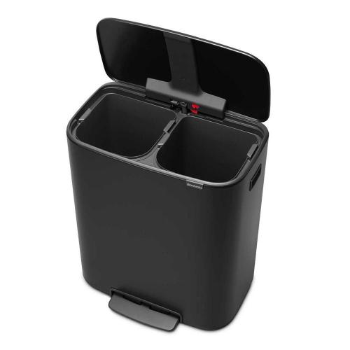 Мусорный бак 2x30 л Brabantia Bo Touch Bin черный