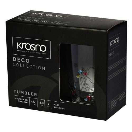 Набор стаканов для воды 450 мл Krosno Deco 2 пр