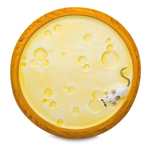 Сервировочное блюдо 23 см Edelweiss Сыр желтое
