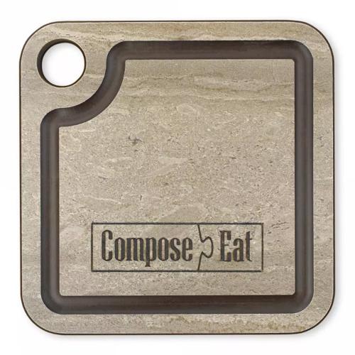 Костер 10х10 см Compose Eat серый