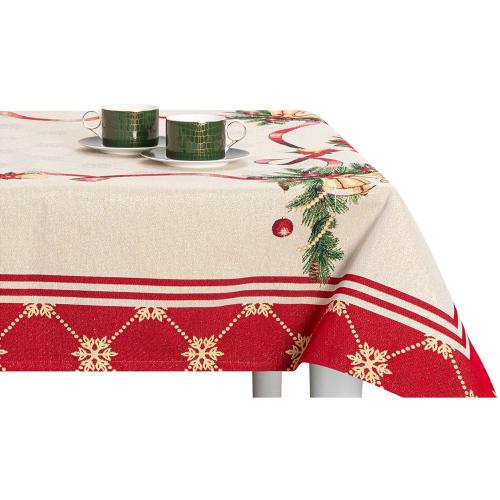 Скатерть 140х360 см Mix&Match Home Пуансетия