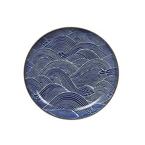 Тарелка 25 см Tokyo Design Seigaiha синяя