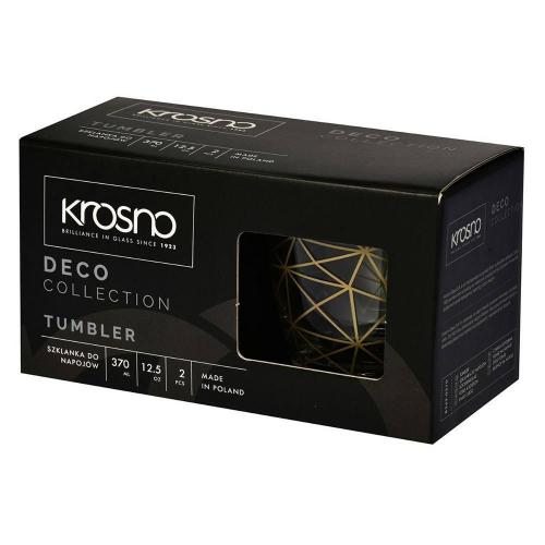 Набор стаканов для воды 370 мл Krosno Deco 2 пр
