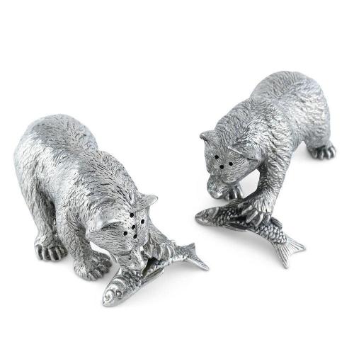Солонка и перечница Fishing Bear 10,2х6,4 см Vagabond House Woodland Creatures