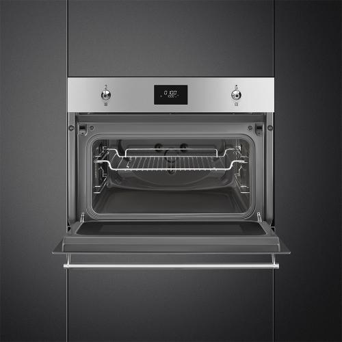 Микроволновая печь 59,7х45,4 см SMEG Classica SO4301M0X стальная