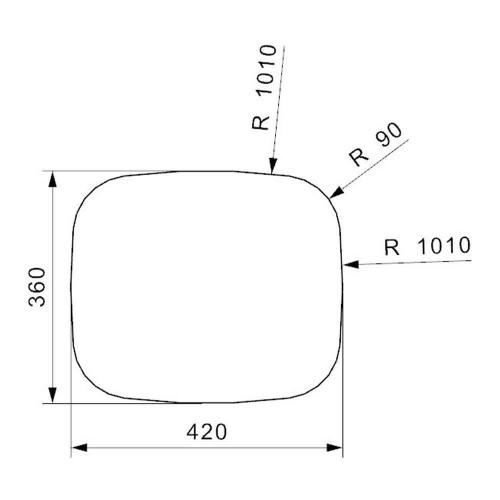 Кухонная мойка 44 см Reginox Comfort L 18 3440 Lux OKG полированная нержавеющая сталь