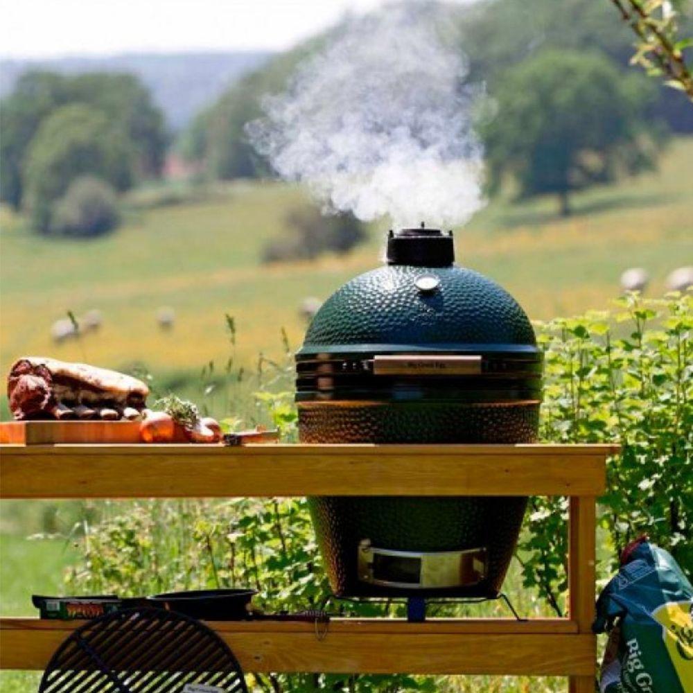 Гриль 33 см Big Green Egg Small зеленый - 3 фото.