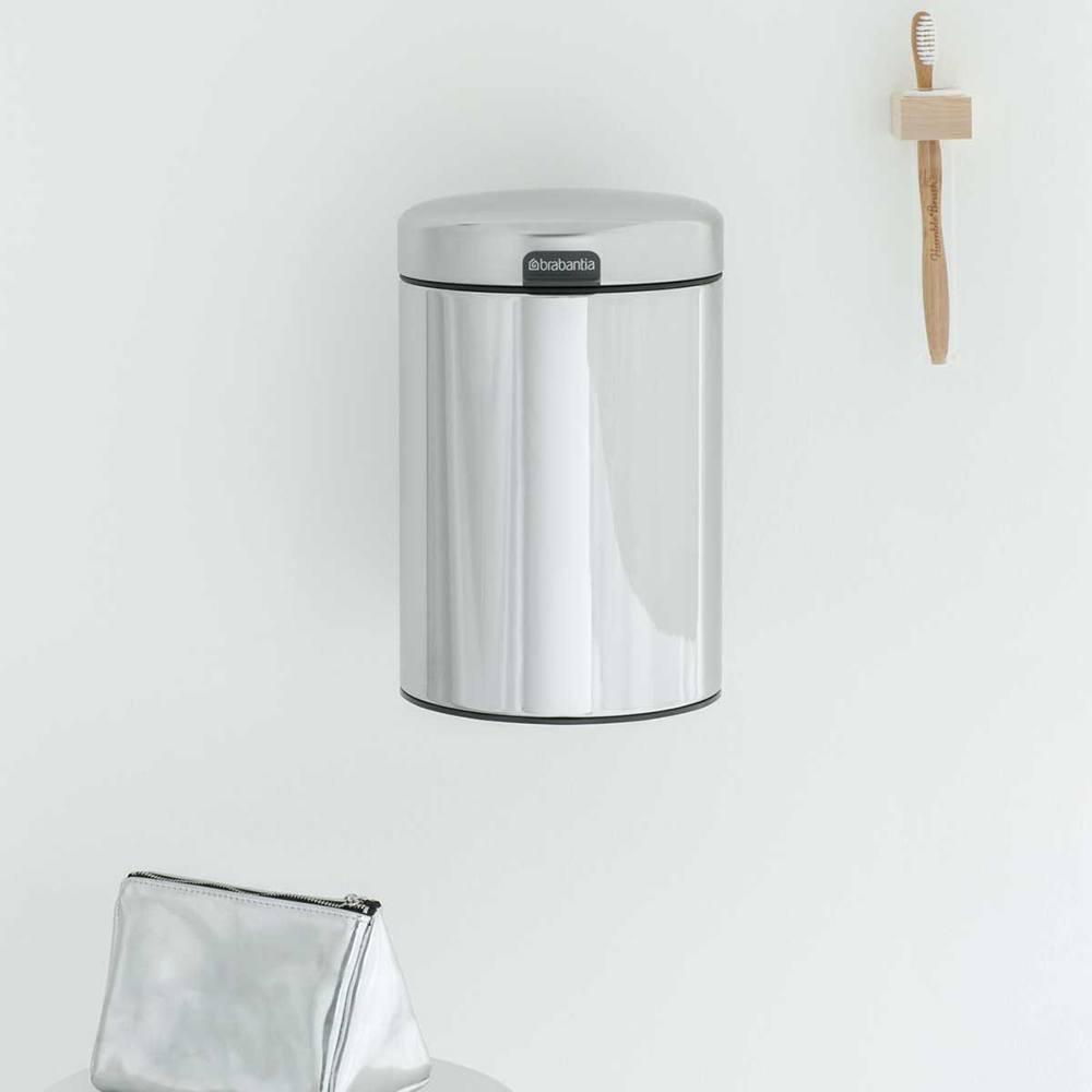 Настенные баки. Brabantia 115547. Brabantia 115523. Brabantia NEWICON 3 Л (белый). Урна Brabantia