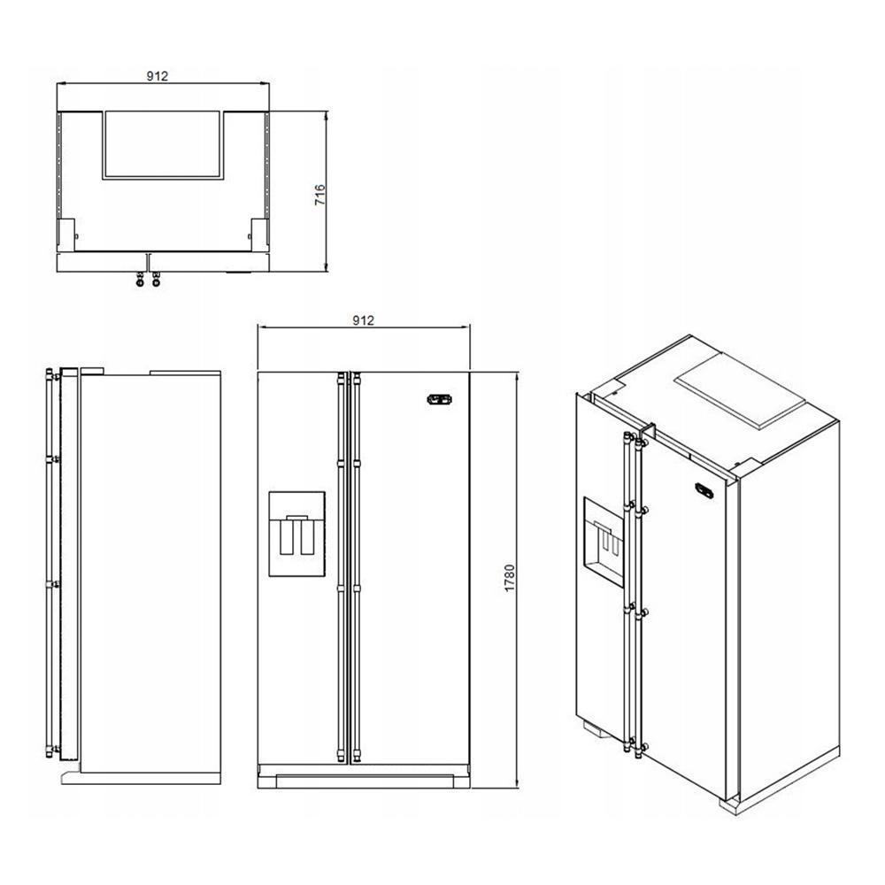 Глубина двухдверного холодильника. Холодильник Side by Side Размеры. Холодильник бай Сайд Размеры. Лофра холодильники. Холодильник двухдверный габариты.
