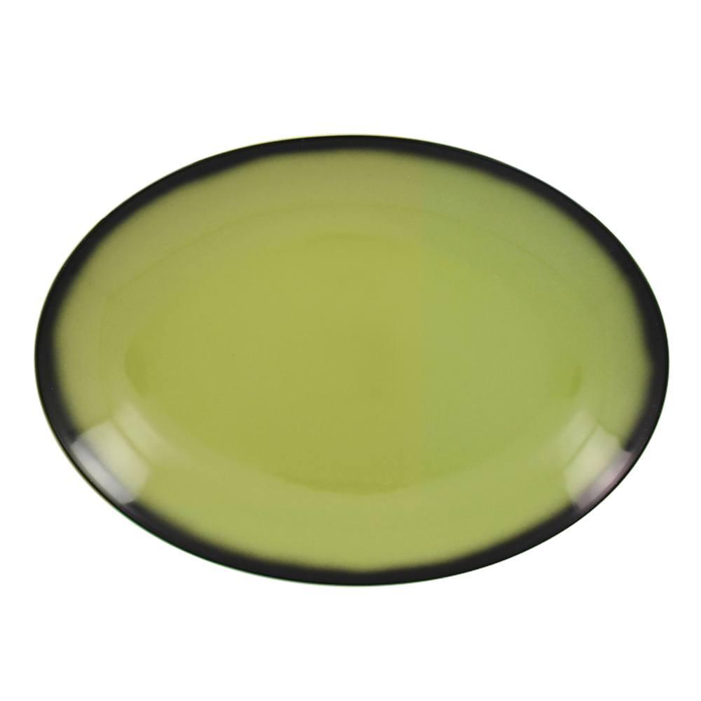 Блюдо овальное RAK Porcelain LEA Light green (зеленый цвет) 26 см - 1 фото