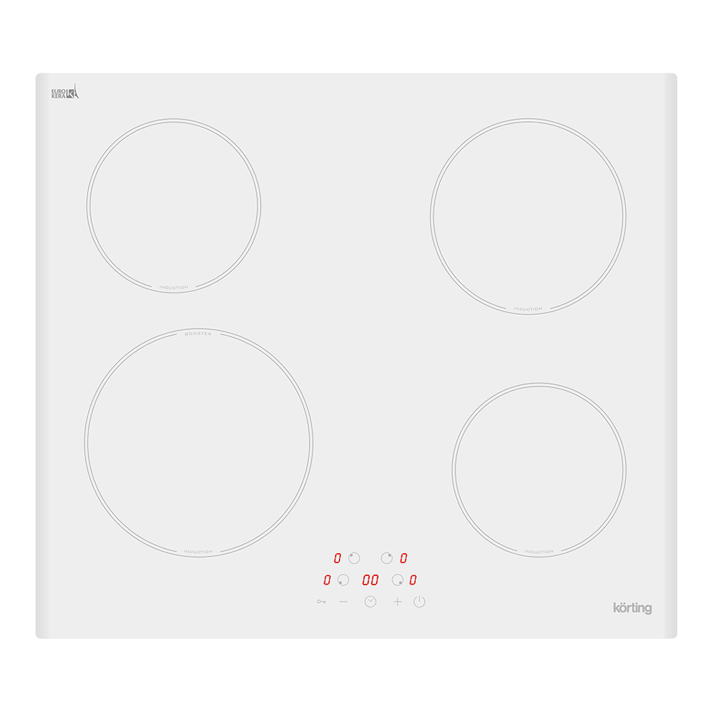 Индукционная варочная панель 59х52 см Korting HI 64013 BW белая - 1 фото