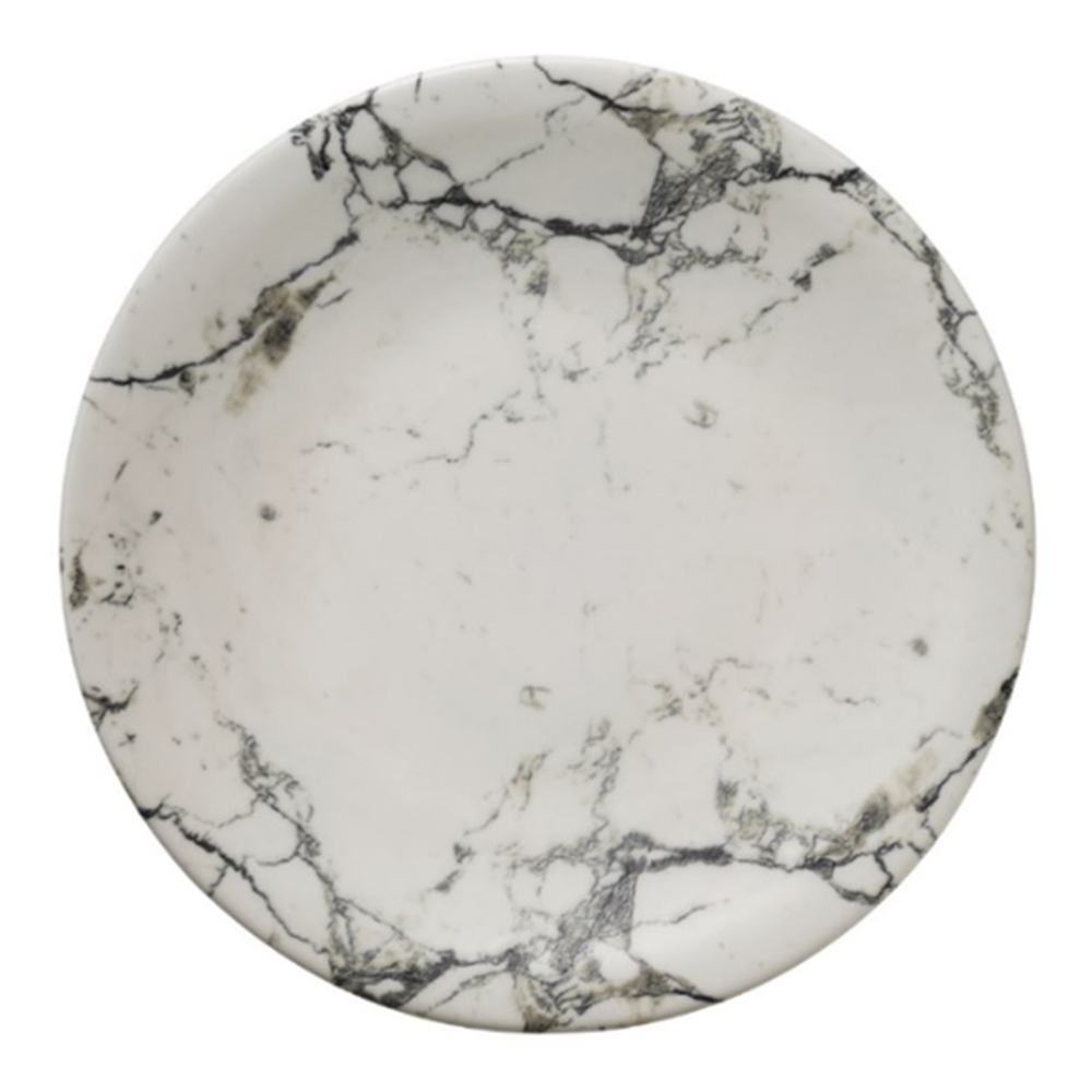 Тарелка фарфоровая 30х3,2 см Kytahya Marble белая - 1 фото