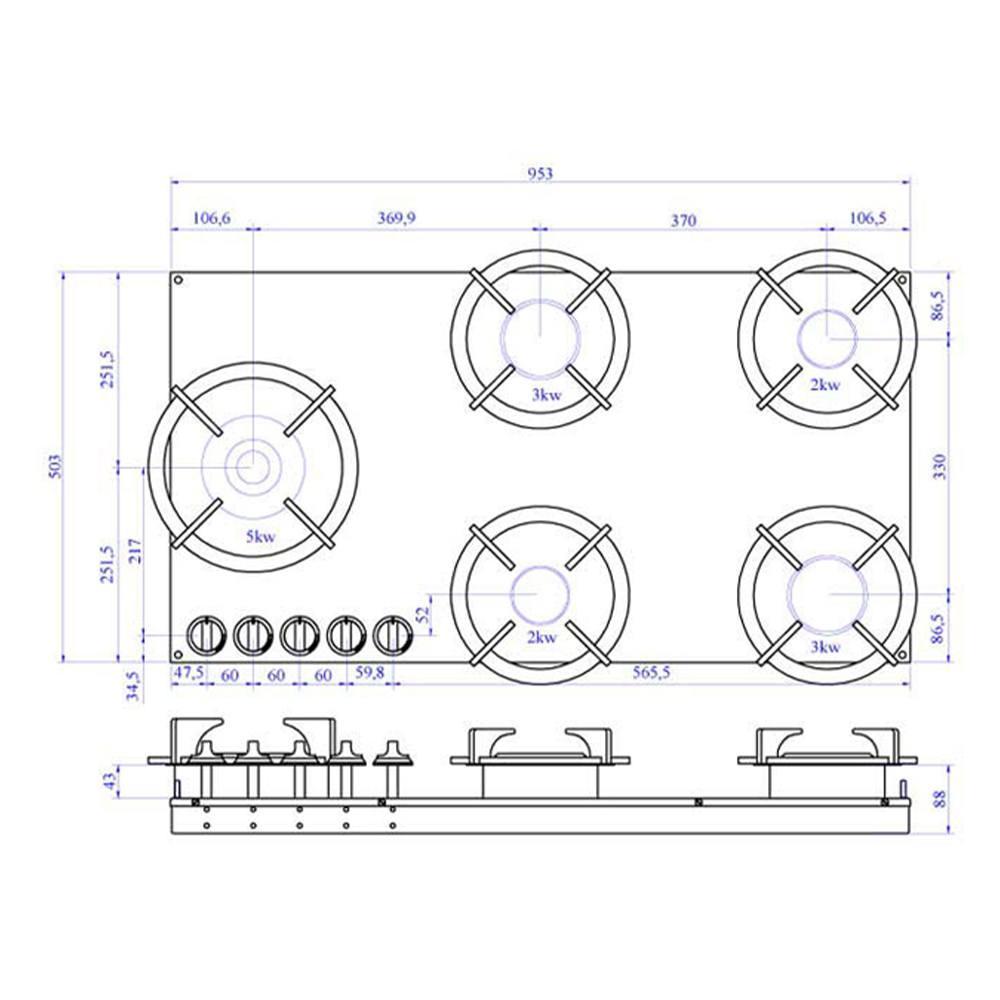 Размеры газовых конфорок. Встраиваемая газовая система Pitt by Reginox. Конфорки Reginox.