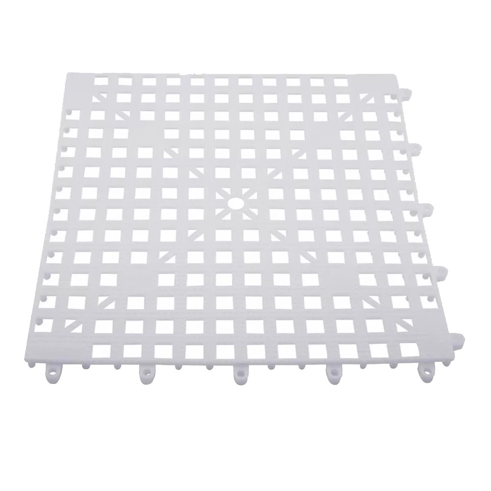 Коврик резиновый барный 33х33см The Bars Interloocking Shelf Mat белый - 1 фото