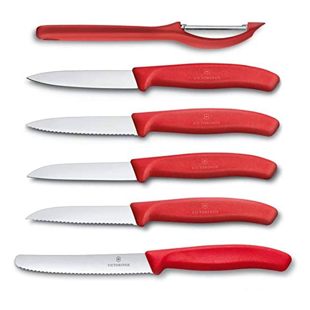 Swiss classic. Victorinox Swiss Classic набор. Victorinox Paring Knife. Набор ножей "Victorinox. Swiss Classic", зеленый. Кухонный набор Victorinox 3 предмета, красный 6.7111.3.