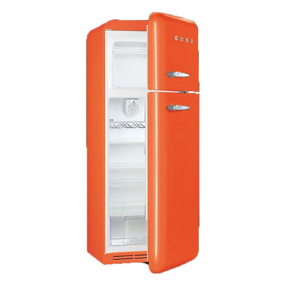 Сайт днс холодильники. Холодильник Smeg fab30lpk5. Smeg fab30ror5 холодильник синий. Холодильник Смег оранжевый. Двухкамерный холодильник Smeg.