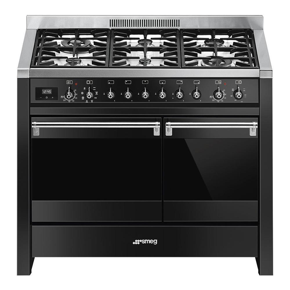 Кухонная плита. Smeg a2bl. Smeg a2-81. Комбинированная плита Smeg tr4110bl1. Smeg газовая плита 6 конфорок.