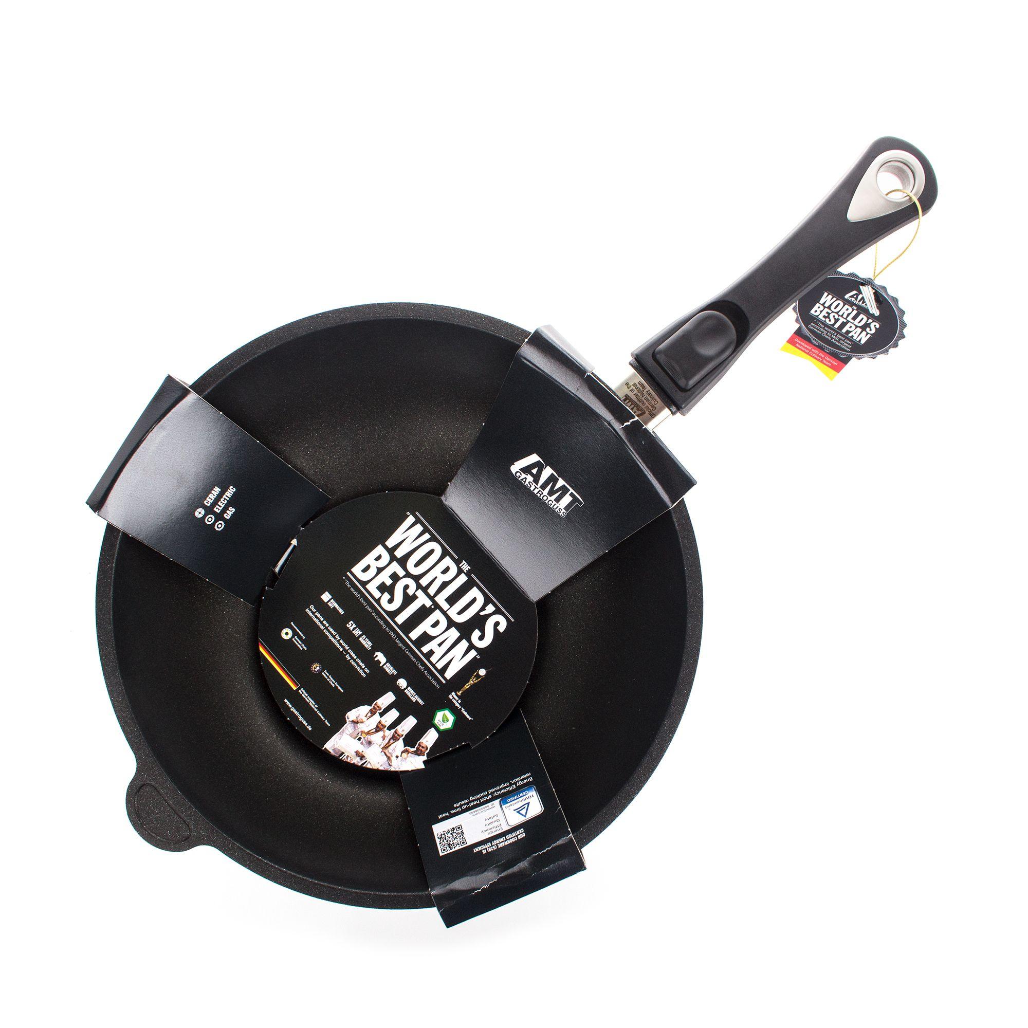 Frying pans amt. Вок AMT I-1128s, 28 см. Вок AMT AMT. Вок для индукционной плиты со съемной ручкой. Посуда для индукционных плит со съемными ручками.