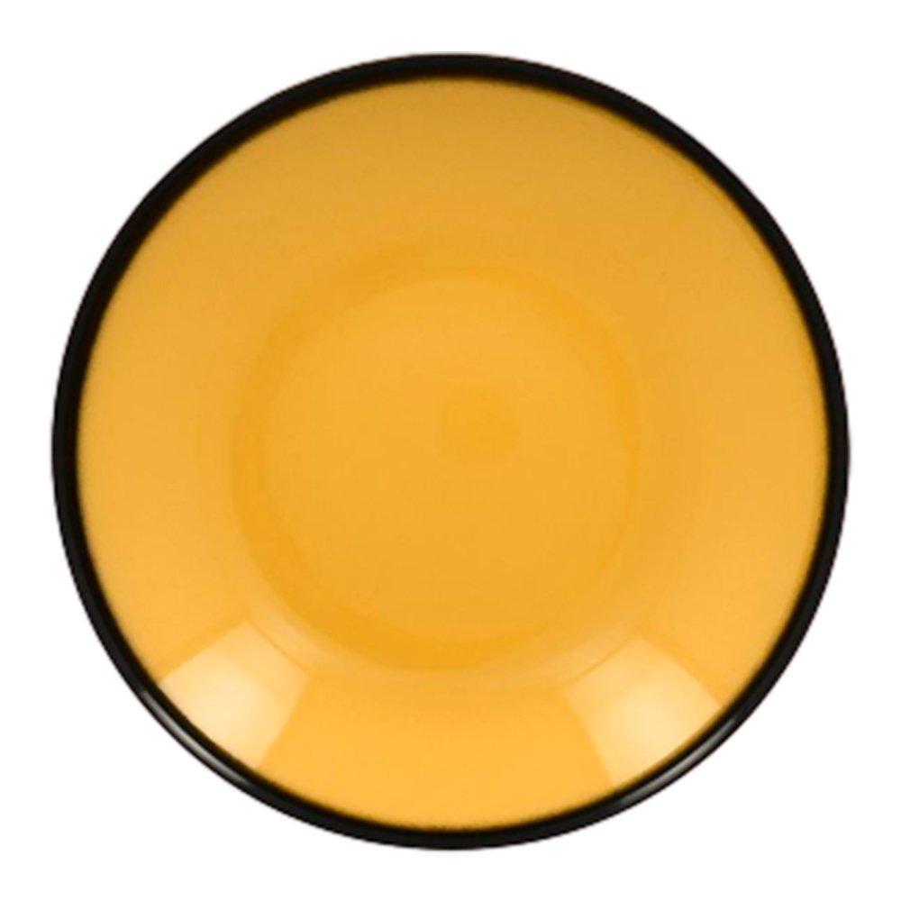 Тарелка-салатник RAK Porcelain LEA Yellow 26 см, высота 5 см, 1,2 л (желтый цвет) - 1 фото