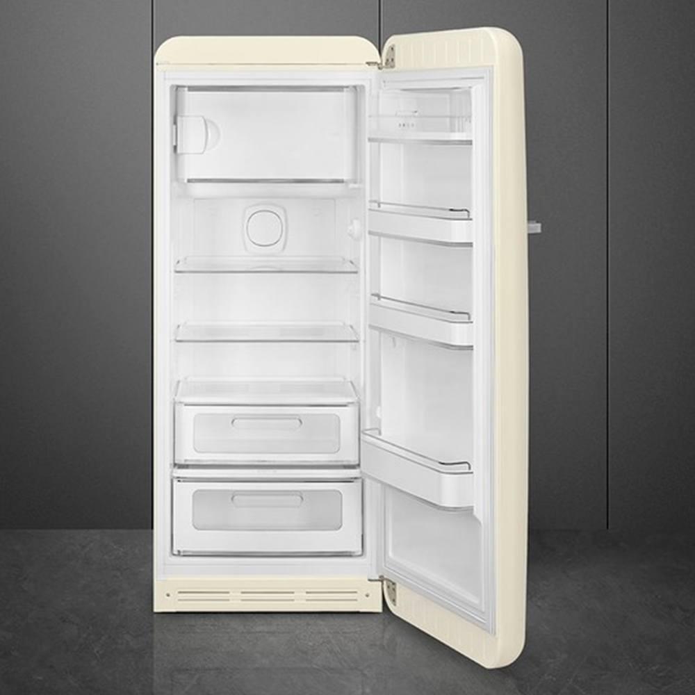 Холодильник однокамерный 153х60 см Smeg 50's Style FAB28RCR5 кремовый - 3 фото