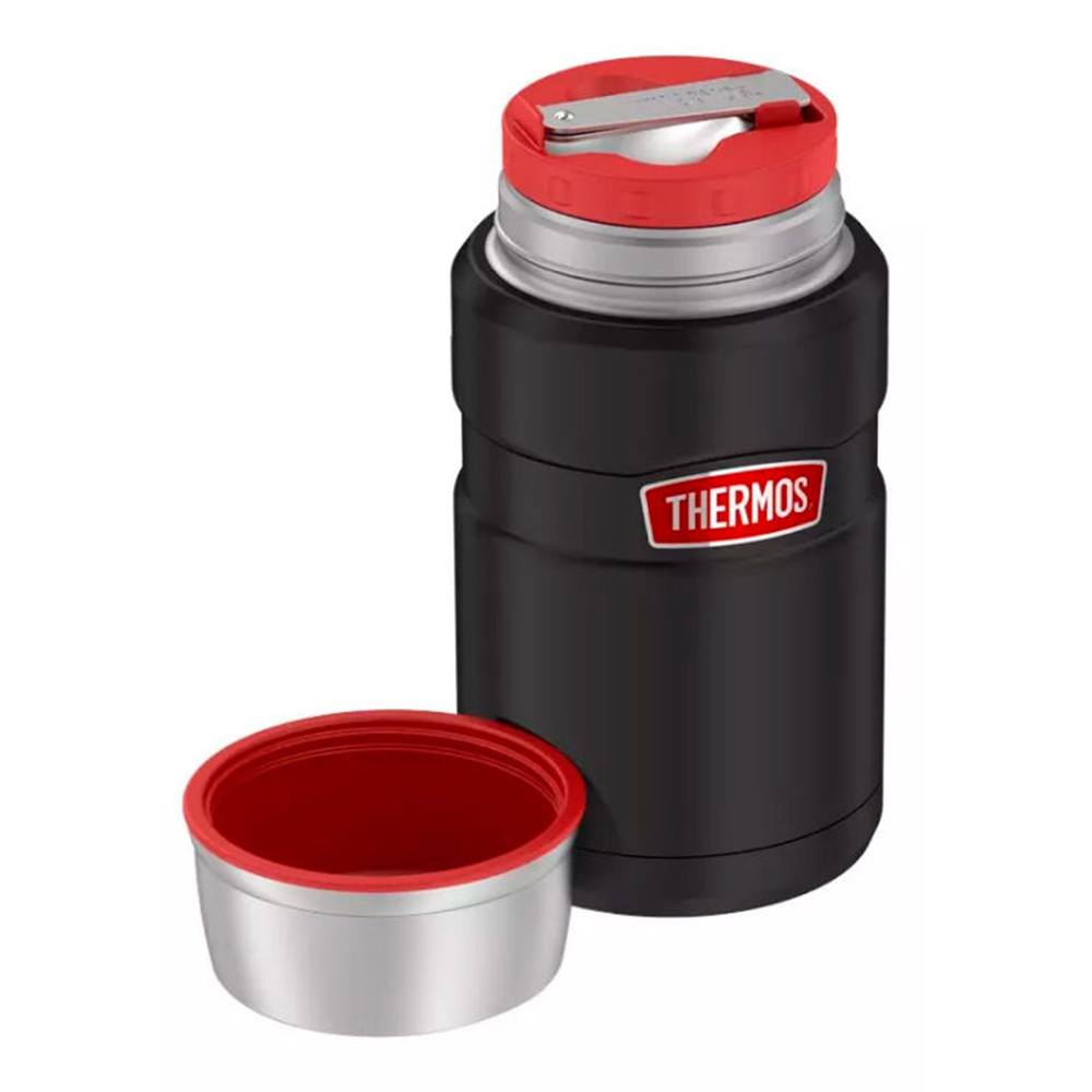 Термос для еды с ложкой 9х18,3 см 0,71 л Thermos King черный в Москве,  купить за 4500 руб. (арт: 185062) — интернет-магазин КитченТайм