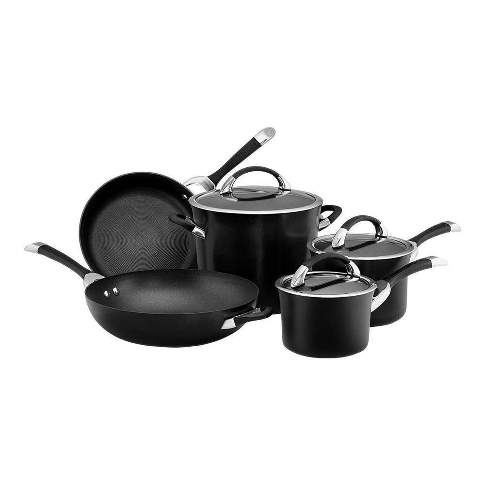 Комплект посуды. Набор посуды Circulon. Cookware Set набор кастрюль. Набор кастрюль Cookware Accessory. Набор ковшей Сirculon Style r88008 6 пр. черный.