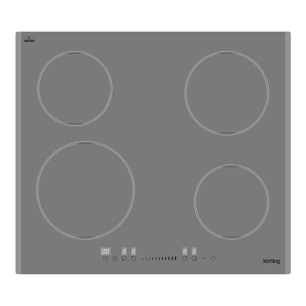 Индукционная варочная панель 59х52 см Korting HI 64560 BGR серая - 1 фото