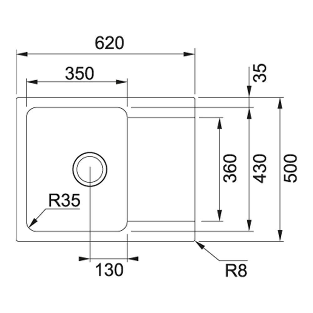 Кухонная мойка Franke oid 611-62 Оникс