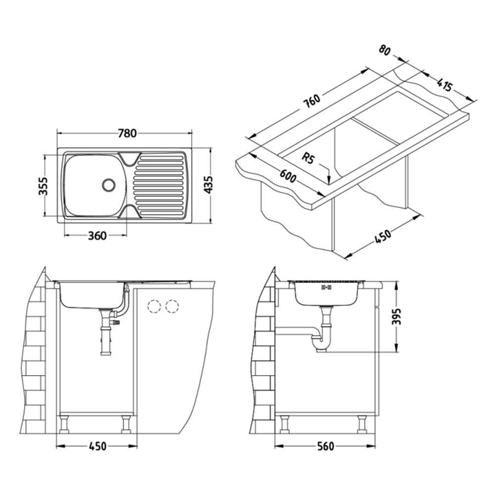 Alveus 1136532 Basic 150 мойка