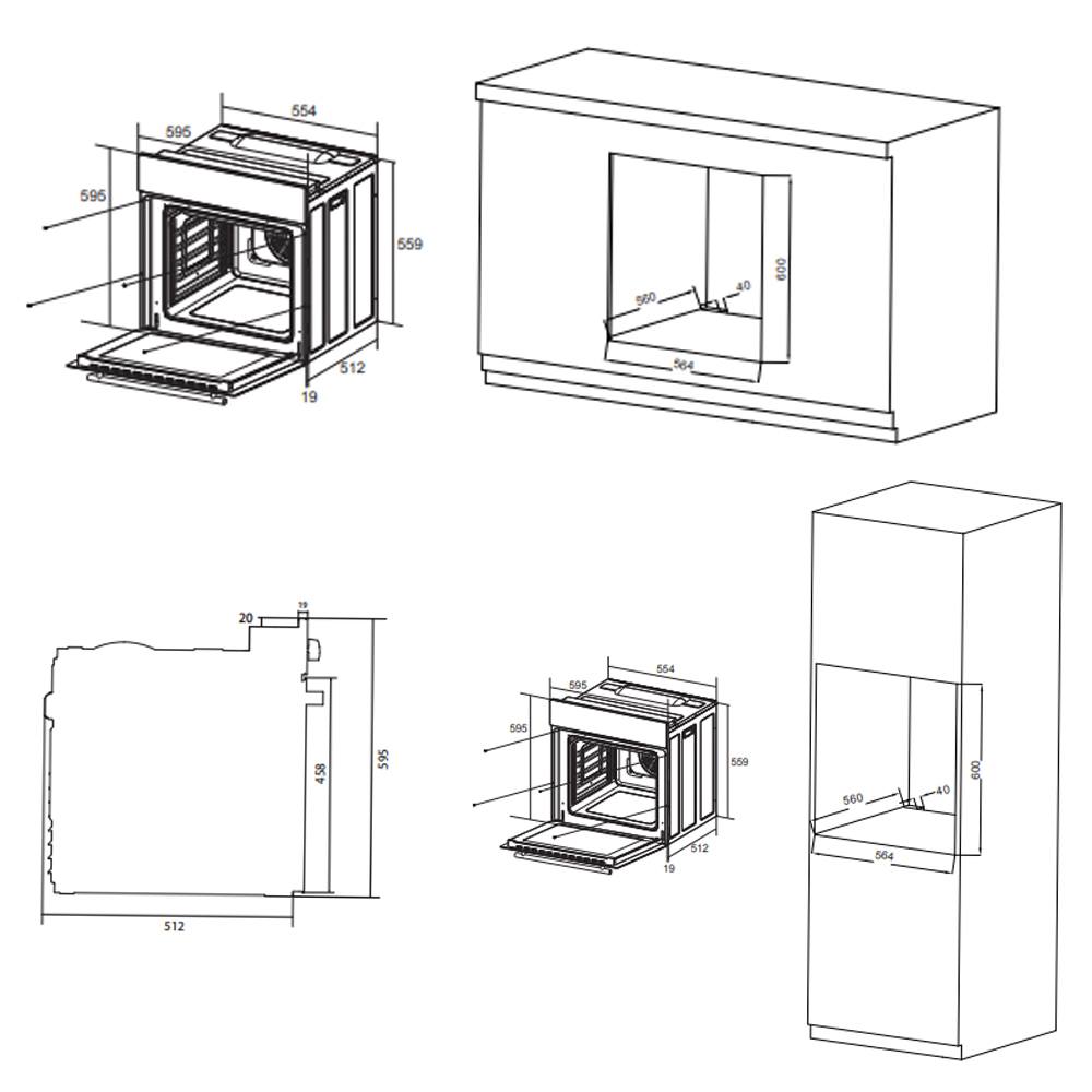 Духовой шкаф maunfeld eoem 589w