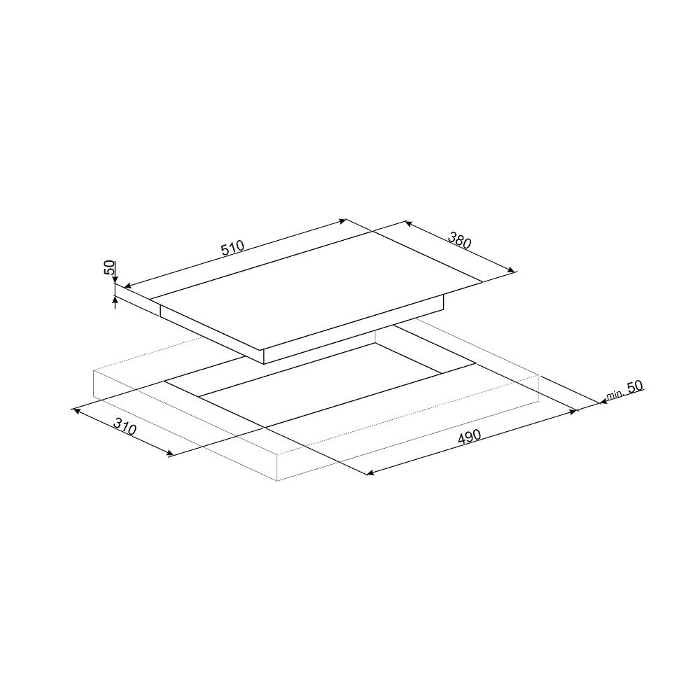 Варочная поверхность Smeg pv632cnr