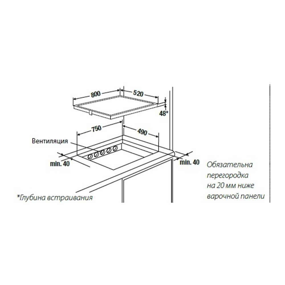 Как правильно установить индукционную варочную панель в столешницу